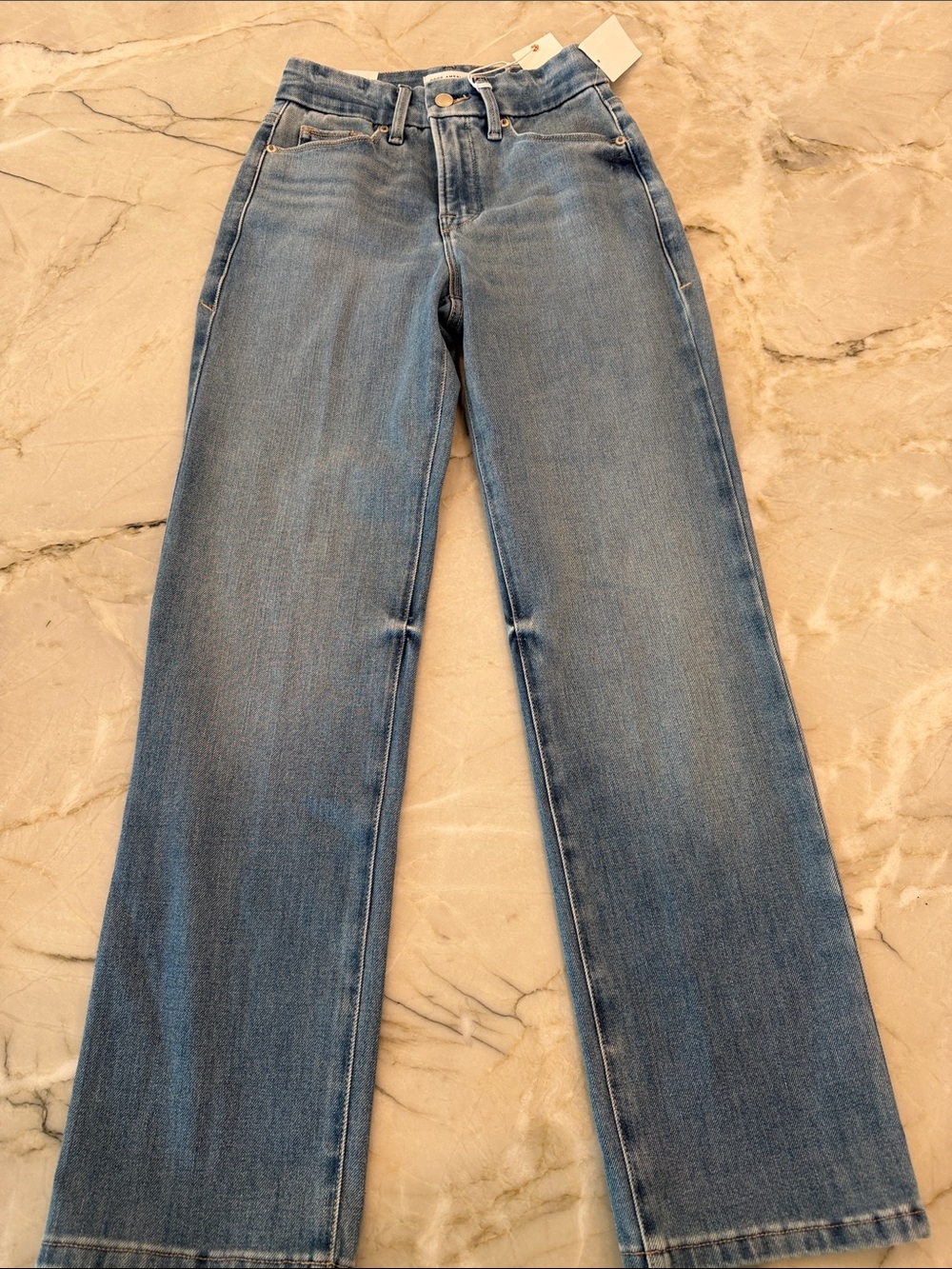 Classic Straight Leg Blue Jeans